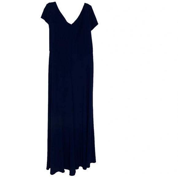 La Femme Plus Size Gown 27872 Mother of the Bride or Groom Navy Blue Size 20 NWT - Picture 4 of 12